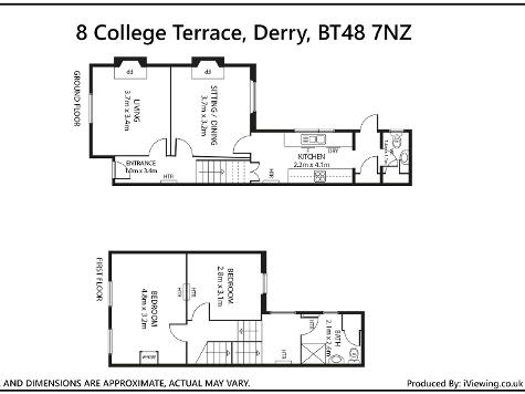 Floorplan 1 of Student Accommodation, 8 College Terrace, Derry