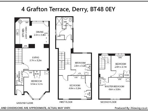 Floorplan 1 of Student Accommodation, 4 Grafton Terrace, Derry