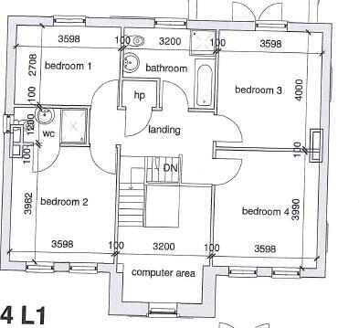 Floorplan 2 of Type 4, Dervaghroy Manor, Church Road, Gortaclare, Omagh